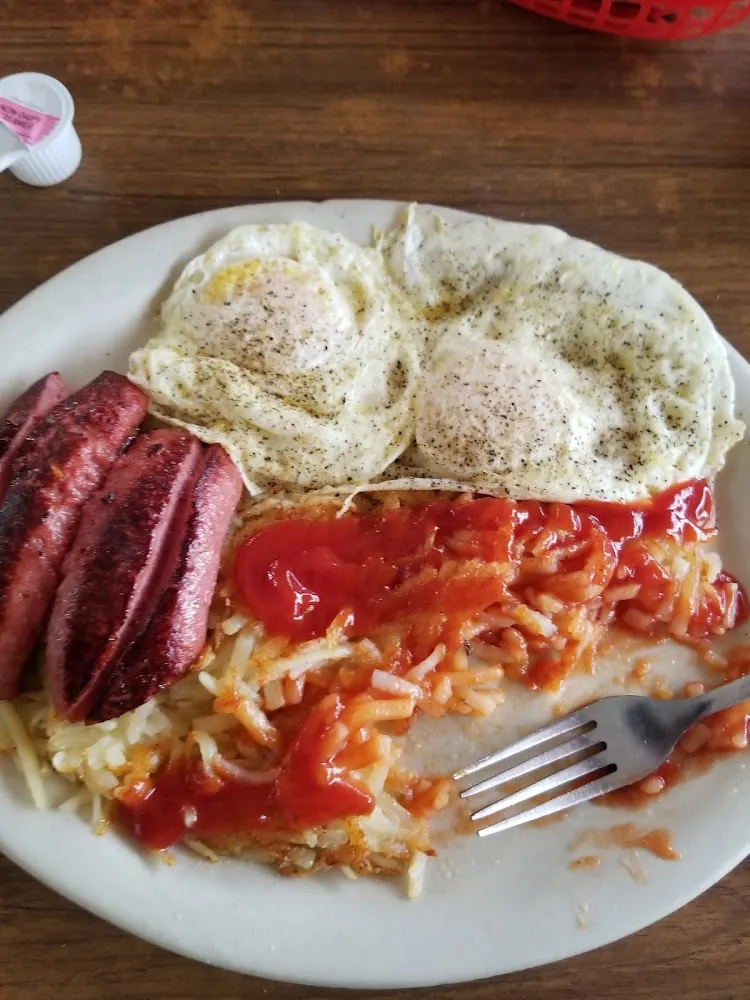 2 Eggs Any Style Smoked Sausage Hash Browns