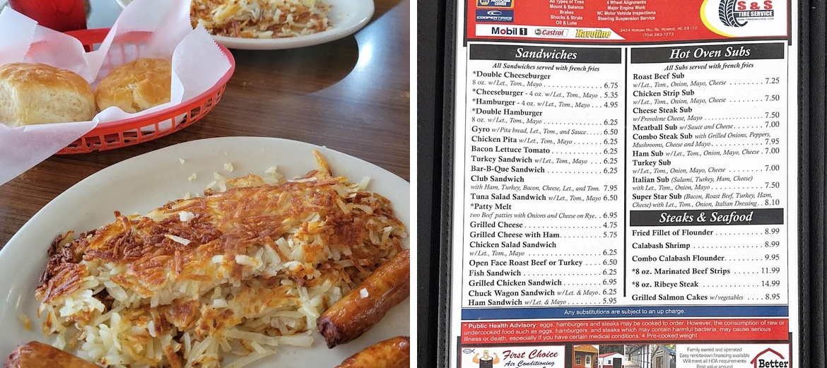 Knife & Fork Restaurant Menu