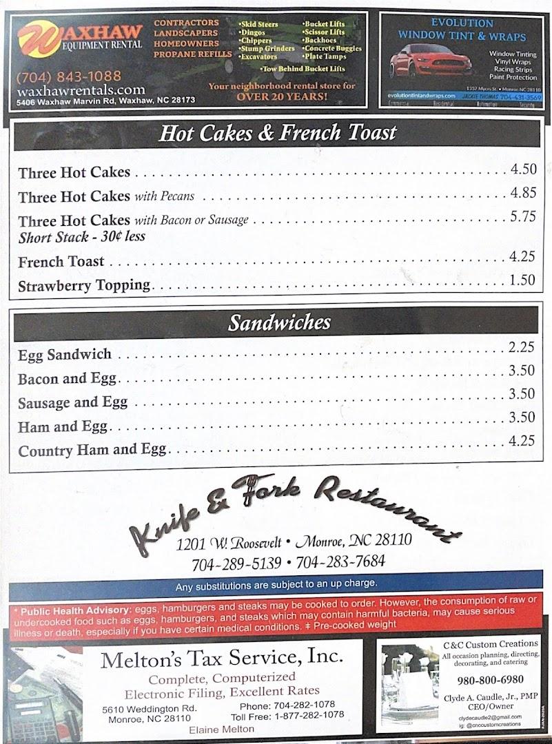 Knife & Fork Restaurant